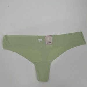 Auden Women's Intimate Underwear Seamless Invisible Edge Thong Lime Green XL NWT